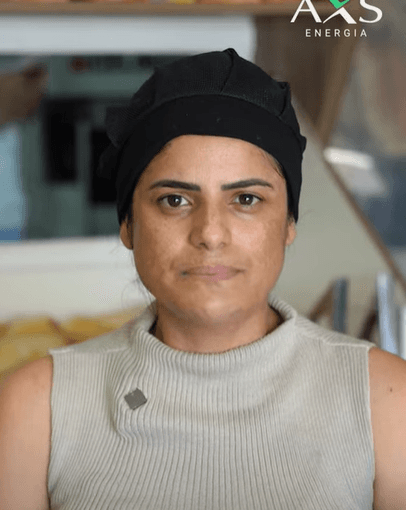 Maria, proprietária de uma padaria em Bauru